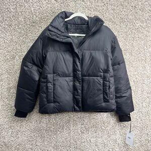 Ugg Vickie Black Zip Up Water Resistant Puffer Jacket Coat in Size Small NWT